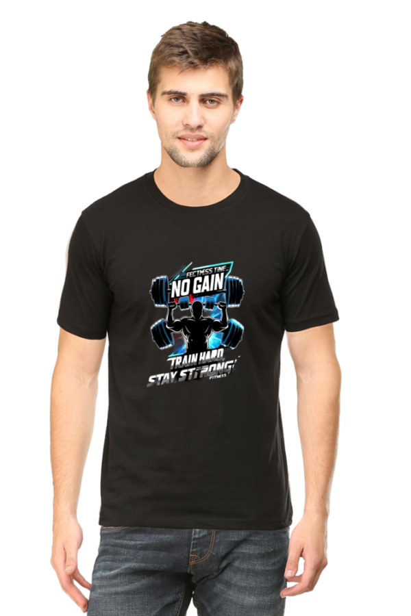 AhmedDigitalStore fitness T-shirt – Train Hard Stay Strong motivational design