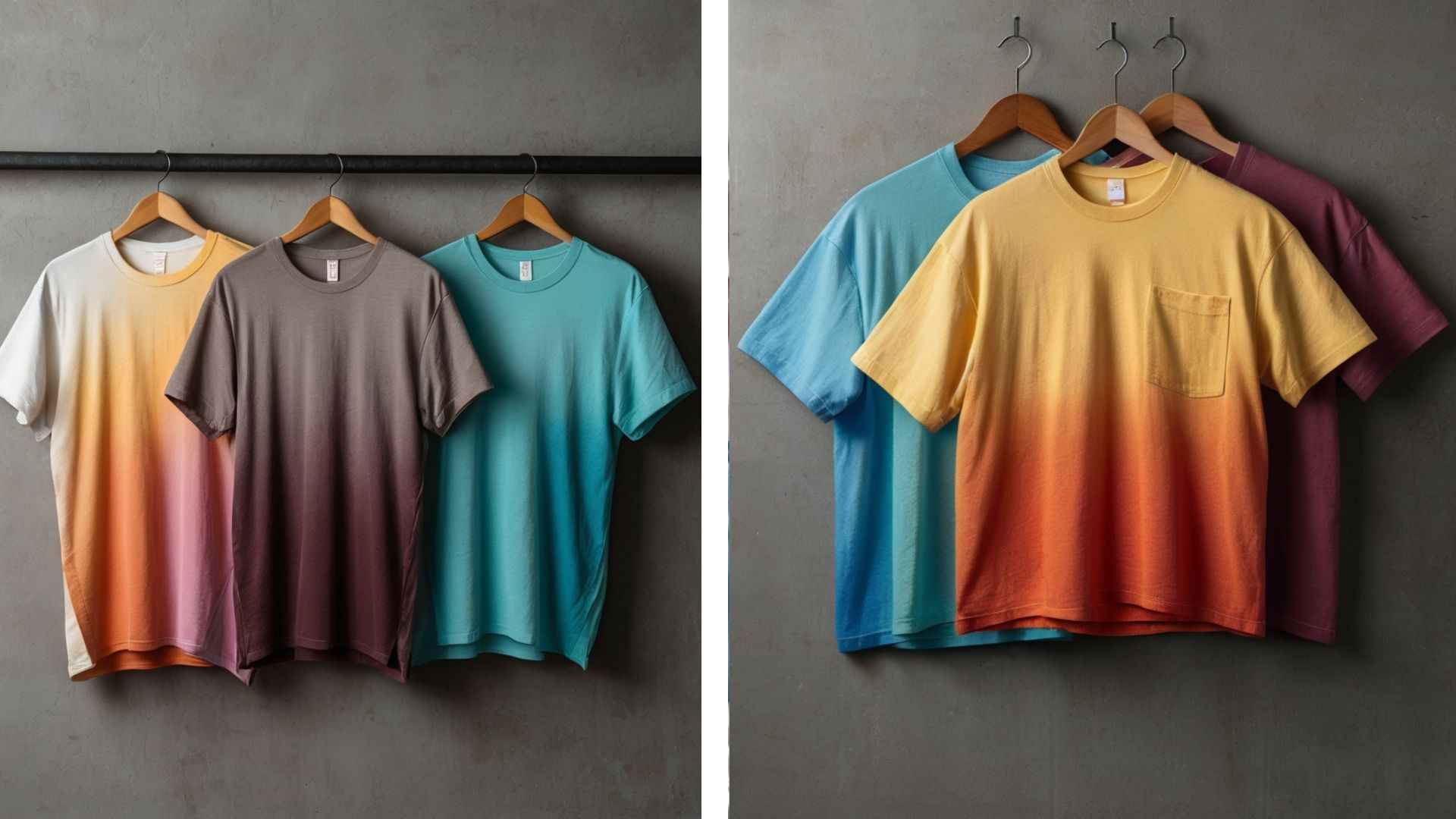 Two men wearing oversized cotton T-shirts sitting on rooftop at sunset with city skyline – AhmedDigitalStore