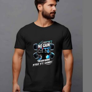 AhmedDigitalStore fitness T-shirt – Train Hard Stay Strong motivational design