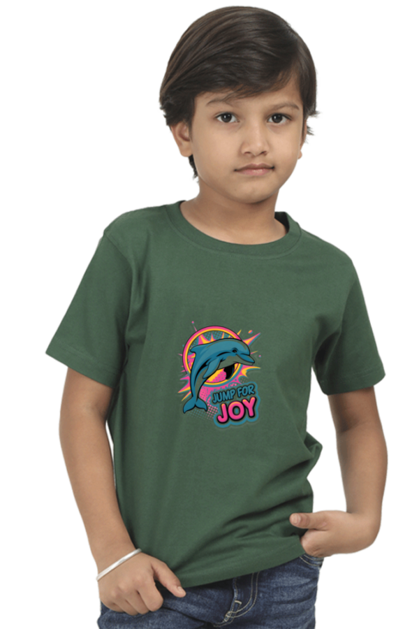 Jump for Joy Dolphin Tee – Vibrant Pop Art Design for Ocean Lovers - Image 3