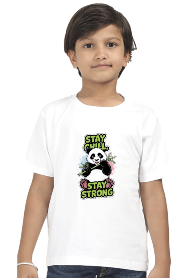 Funny Kids Panda T-Shirt 2025 – “Stay Chill, Stay Strong” - Image 3