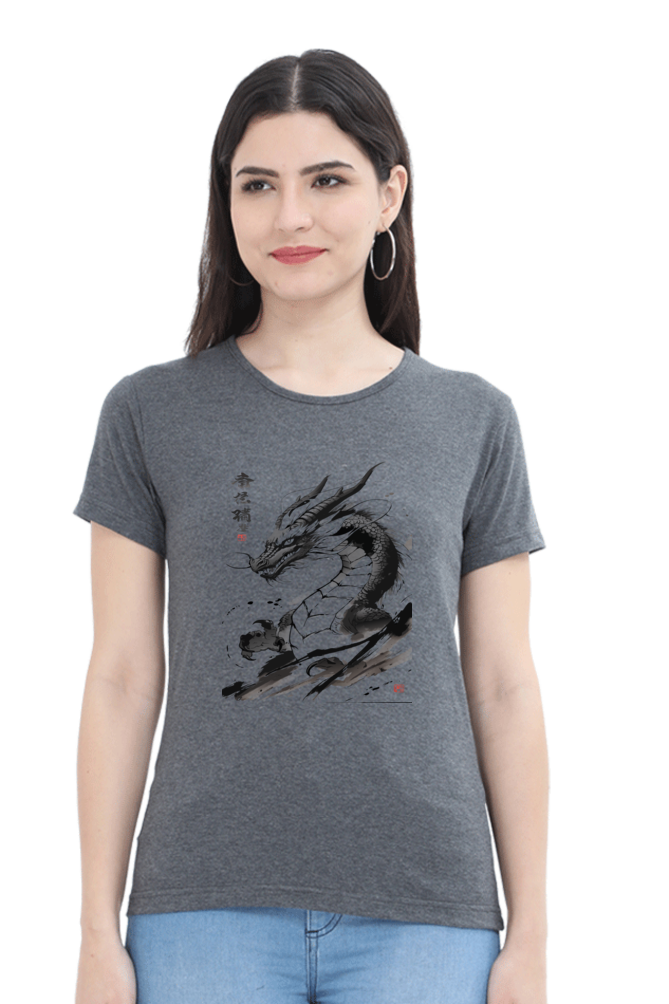 Japanese Dragon Ink Art T-Shirt – Pink Edition | AhmedDigitalStore 2025 - Image 3