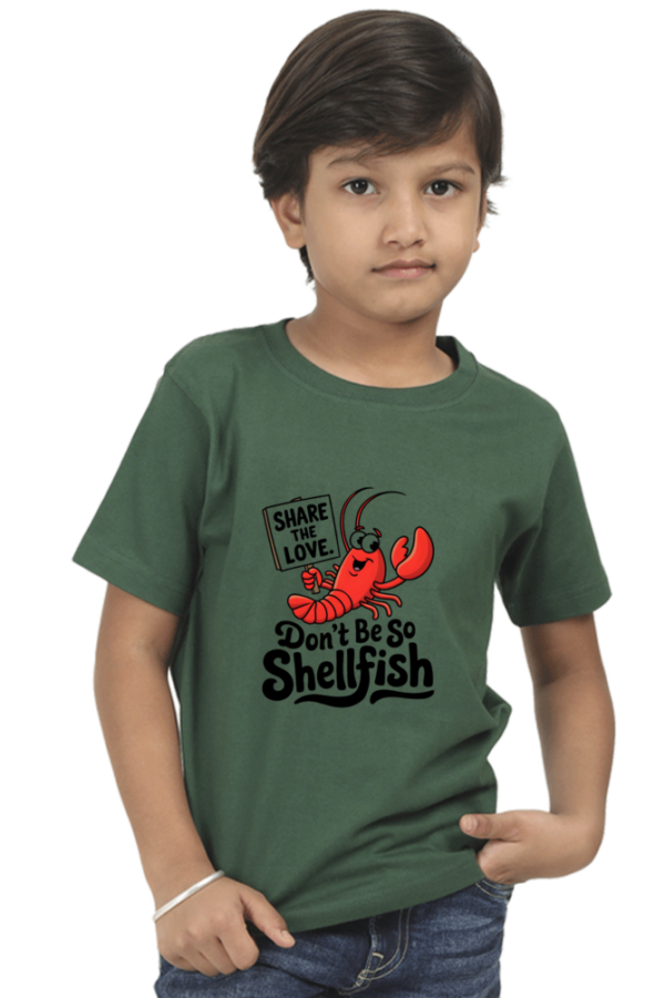 Funny Kids T-Shirt 2025 – “Don’t Be So Shellfish” - Image 7