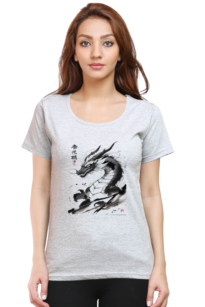 Japanese Dragon Ink Art T-Shirt – Pink Edition | AhmedDigitalStore 2025 - Image 4