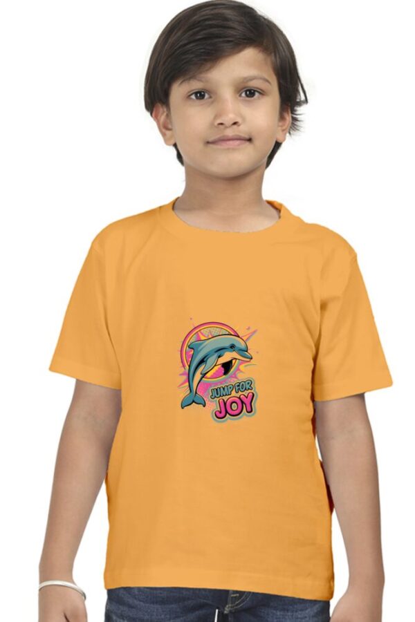 Jump for Joy Dolphin Tee – Vibrant Pop Art Design for Ocean Lovers - Image 2