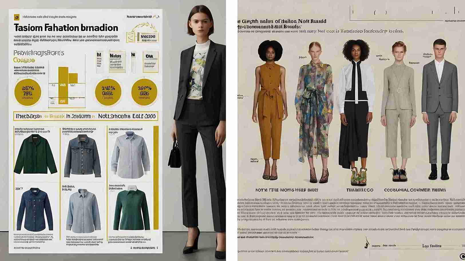 Decline of traditional fashion brands ignoring sustainability in 2025 – frustrated designer surrounded by fast-fashion waste