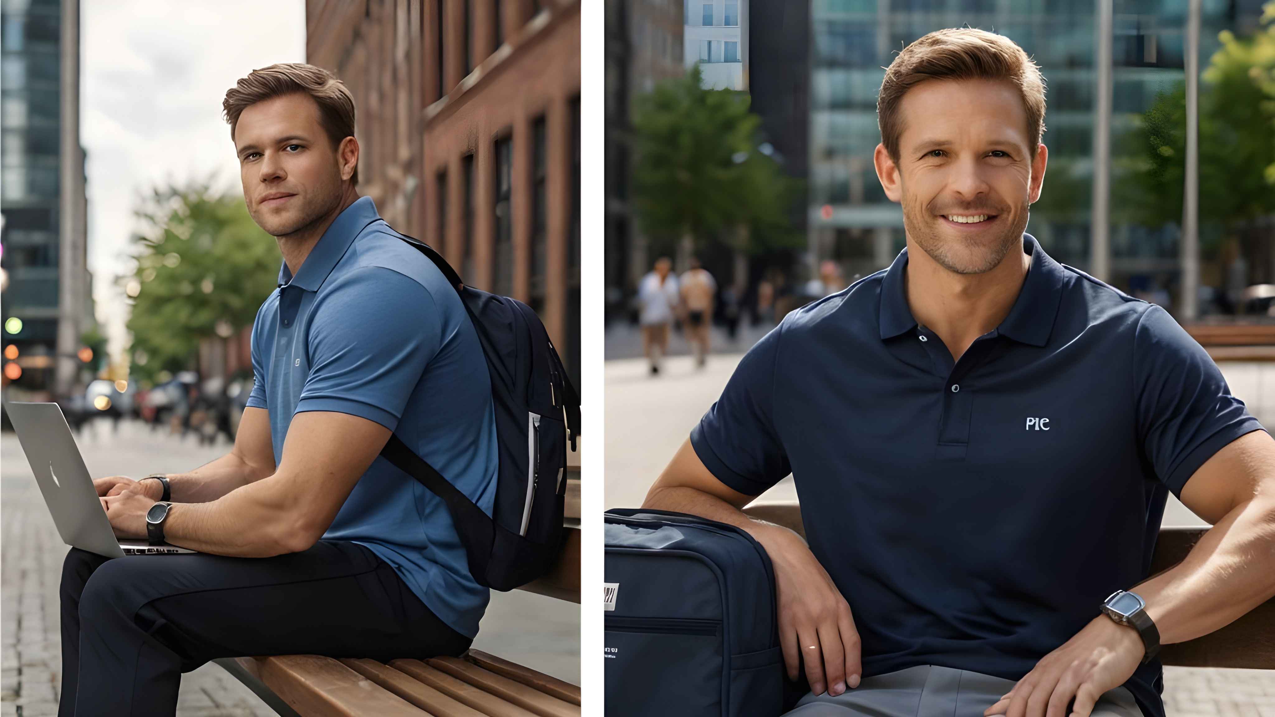 Close-up of technical sports T-shirt fabric and NFC smart tag – AhmedDigitalStore