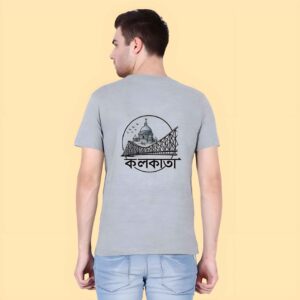Kolkata Heritage Graphic Tee 2025 – Pop Art Cityscape of Howrah Bridge & Victoria Memorial by AhmedDigitalStore