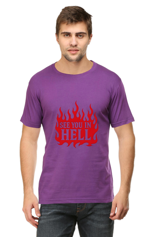 🔥 See You In Hell T-Shirt 2025 – Bold Flame Streetwear Tee for Men - Image 3