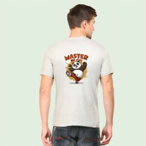 Master of Chi T-Shirt 2025 – Cartoon Panda Kick Design