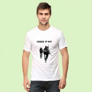 Heroes of War T-Shirt for Men – Military Graphic 2025