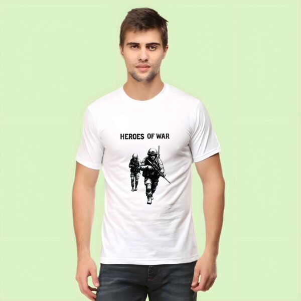 Heroes of War T-Shirt for Men – Military Graphic 2025