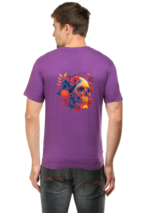 Floral Skull T-Shirt – Bold 2025 Gothic Rose Skull Graphic Tee - Image 6