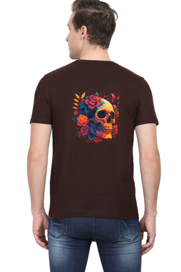 Floral Skull T-Shirt – Bold 2025 Gothic Rose Skull Graphic Tee - Image 5