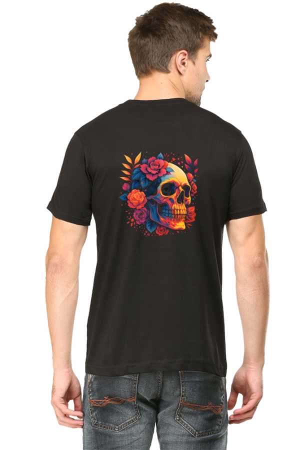 Floral Skull T-Shirt – Bold 2025 Gothic Rose Skull Graphic Tee - Image 9