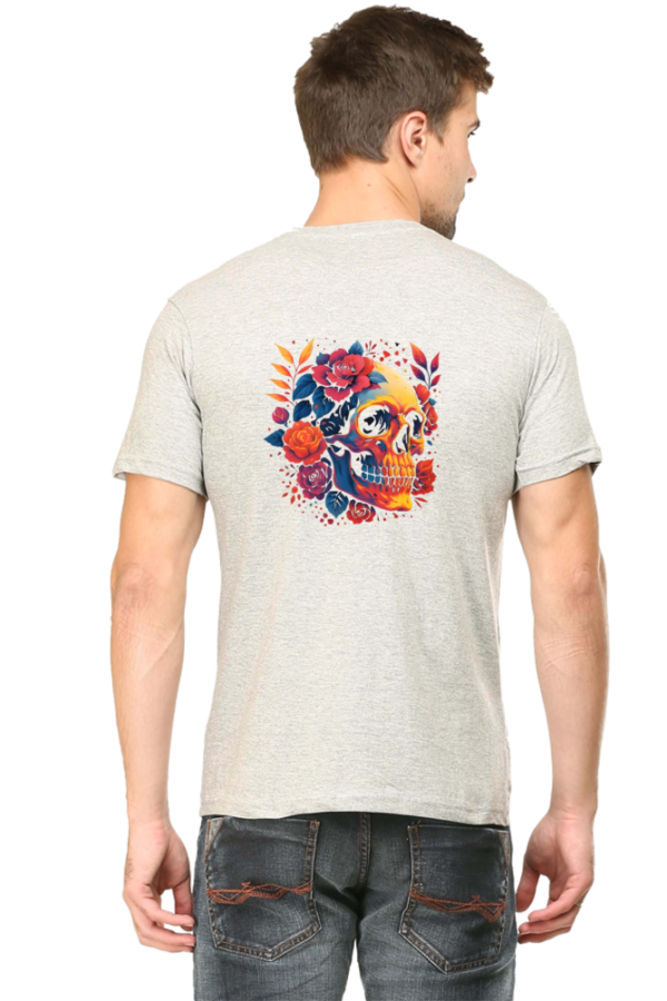 Floral Skull T-Shirt – Bold 2025 Gothic Rose Skull Graphic Tee - Image 8