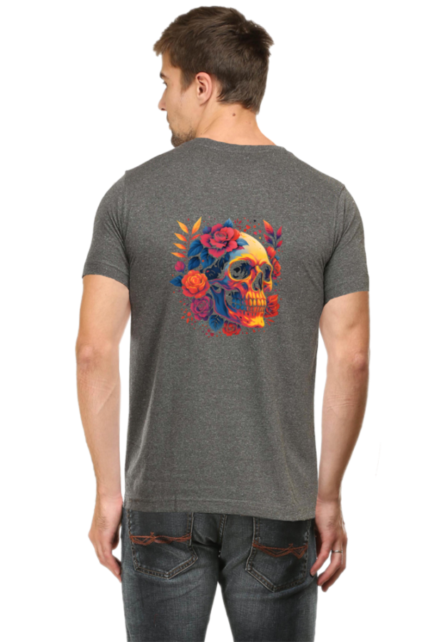 Floral Skull T-Shirt – Bold 2025 Gothic Rose Skull Graphic Tee - Image 7