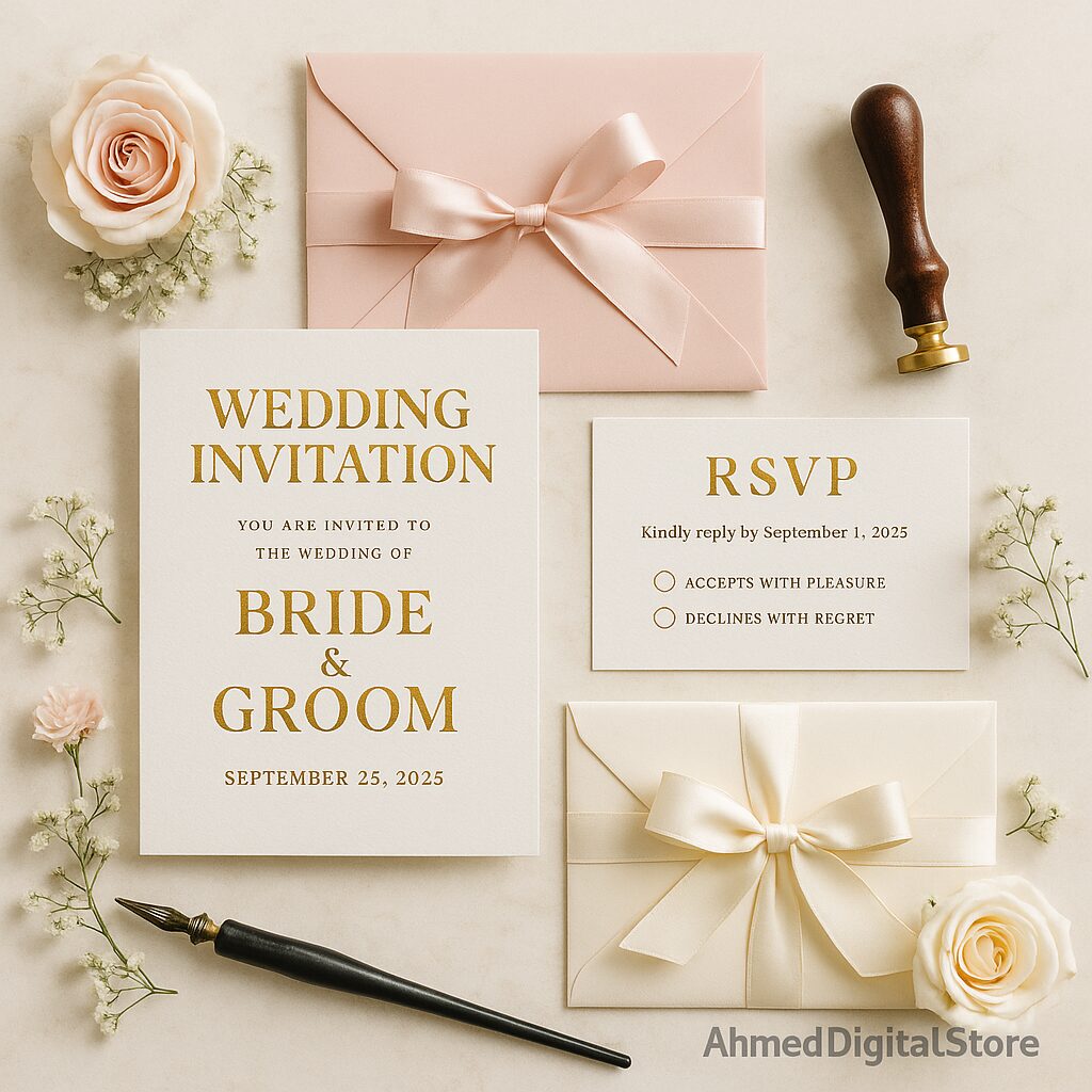 Weddings Invitations & Paper 2025 – Elegant Wedding Stationery – AhmedDigitalStore