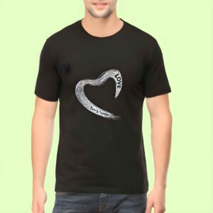Love Being Human T-Shirt 2025 – Motivational Quote Tee in black cotton from AhmedDigitalStore