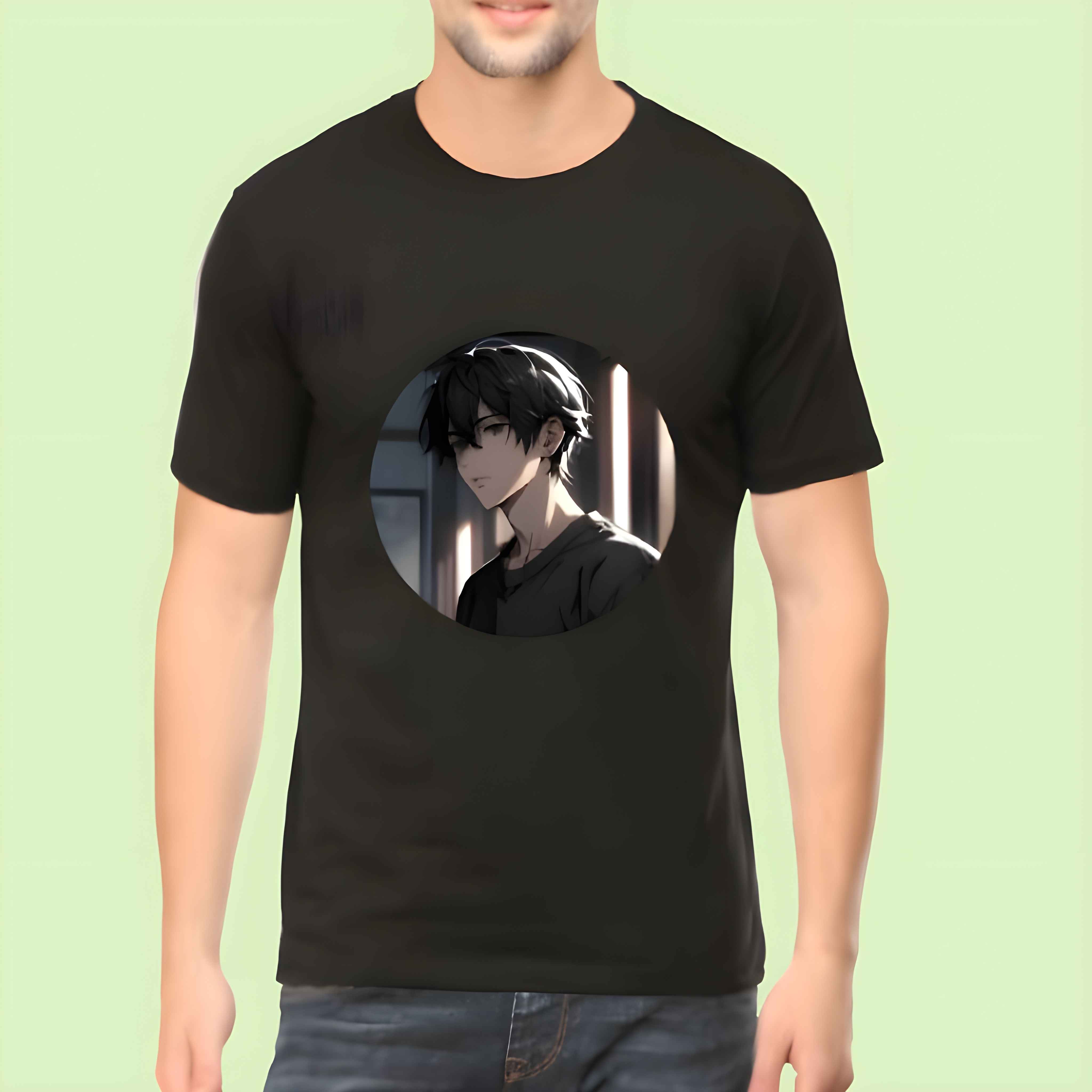 Top-Rated 2025 Anime Shadow T-Shirt featuring anime boy artwork – AhmedDigitalStore