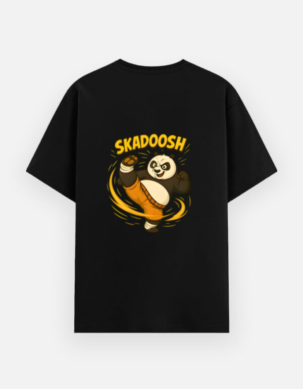 Top 1 Skadoosh Panda T-Shirt 2025 – Funny Kick Tee - Image 3