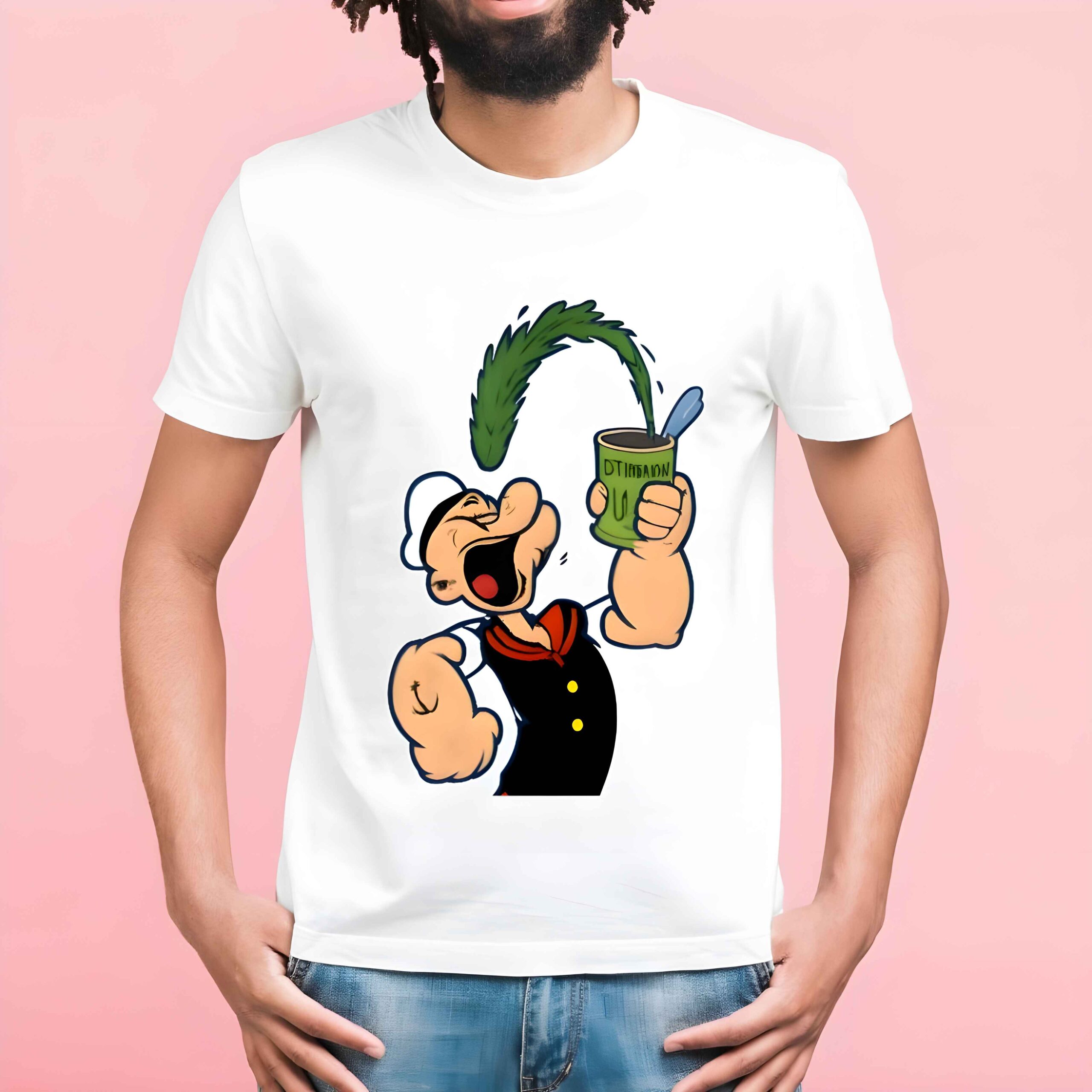 Popeye T-Shirt 2025 – Spinach Power Cartoon Character Graphic | AhmedDigitalStore